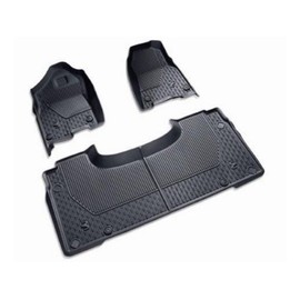82215321AB - 2019 Ram 1500 All-Weather Slush Mats - Black - Crew Cab