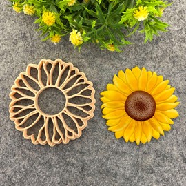 GOTO CLAY TOOLS Trinket Dish Cutter for Polymer Clay, Sunflower Trinket Dish Cutter, 4 inch Length, Embossed Polymer Clay Cutters, Sharp Edge