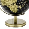 Exerz 14cm Globe Black & Gold Mini Globe Educational Geographical