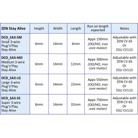 DCCconcepts DCC Concepts ~Zen 3-Wire Super High-Power Stay Alive /Black & Blue+ DCD-SA3-SS.1