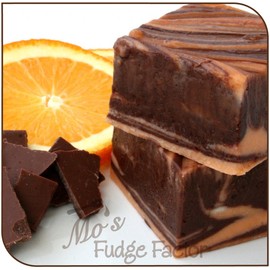 Mo's Fudge Factor, Dark Chocolate Orange Fudge, 1 Pound