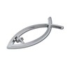 Elektroplate Christian Fish with Cross OEM Chrome Emblem for Cars,