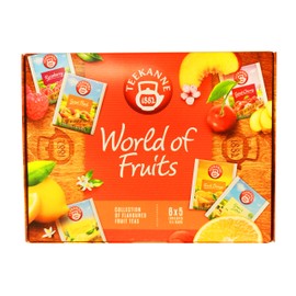 Tea Pot World of Fruits (New Edition) - Fruit Tea Selection Box - 6 Flavours x 5 TB