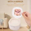 Denture Bath Case with Mirror, False Teeth Container Cups Holder