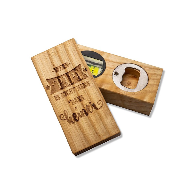 Bottle opener with spirit level dad Father's Day individual gift
