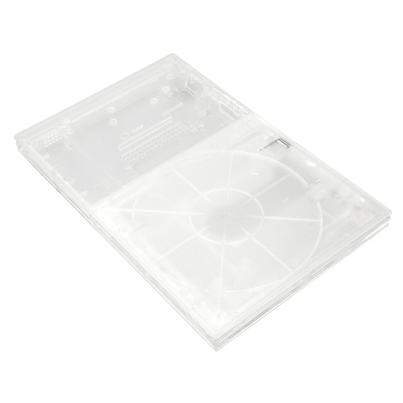 for PS Slim Clear Case DIY Replacement Transparent Game Console