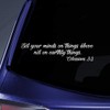 Bargain Max Decals Colossians 3:2 Verse Sticker Decal Notebook Car