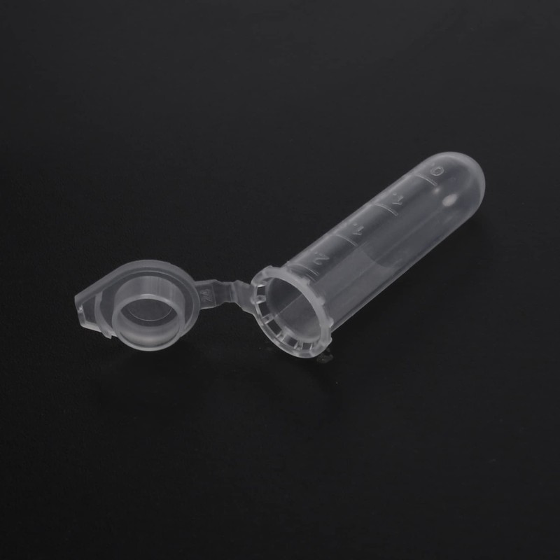 Micvtve 500Pcs 2Ml -Centrifuge Tube Test Tube Vial Clear Plastic