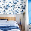 Joules Graham & Brown Boho Bloom Crème Wallpaper, Blue