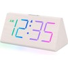 DreamSky Wooden Digital Alarm Clock for Bedroom - RGB Electric