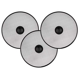 Frying Pan Splatter Shield - Set of 3: 10" - Stove Oil Splash Guard - Stainless Anti Grease Mesh Screen - Fry Cover Protectors