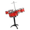 Toddler Jazz Drum Kit Hand Eye Coordination High Safety Sturdy