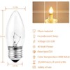 SCOMX 40W Incandescent Equivalent Energy Torpedo Tip Chandelier with Crystal