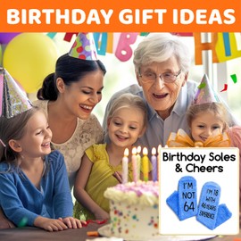 HAPPYPOP 64th Birthday Gifts for Men - 64 Year Old Birthday Gift Ideas for 64 Year Old Man Woman, 64th Socks