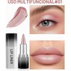Erinde 2PCS Delineadores de Labios con Brillo, Fáciles de Aplicar,
