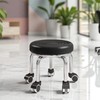 Bath chair tall round swivel chair Black