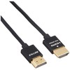 BUFFALO BSHD3S15BK HDMI Cable, Slim Type, 3.9 ft (1.5 m)