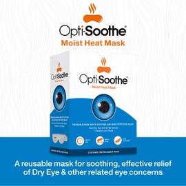 Opti-Soothe Moist Heat Mask - Re-usable Eye Mask For Soothing Dry Eye And Restoring Moisture to Eyes
