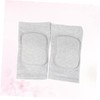 Baluue 2pcs Fitness Training Knee Support Pads Grey Sponge Knee