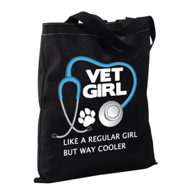 Vet Tech Gifts Funny Veterinary Girl Gifts Tote Bag Veterinary Gift for Female Veterinarians Student Gifts Vet Assistant Gift (Vet Girls Tote Bag)
