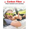 CHIYLE Door Sill Protectors for Chevy Camaro RS, Carbon Fiber