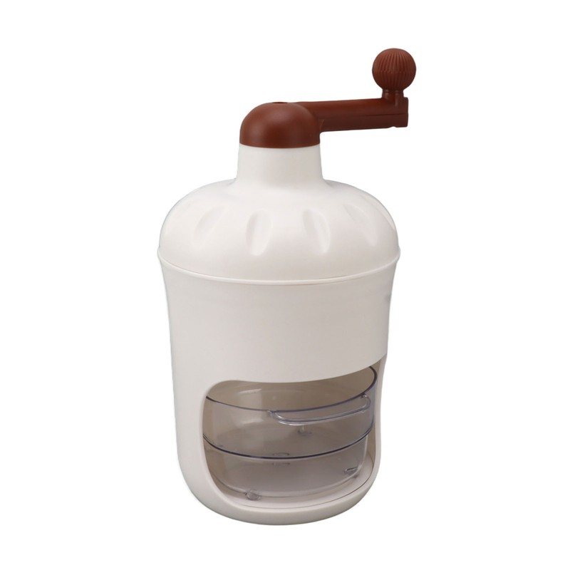 Portable Ice Crusher PP Manual Shaved Snow Cone Machine DIY