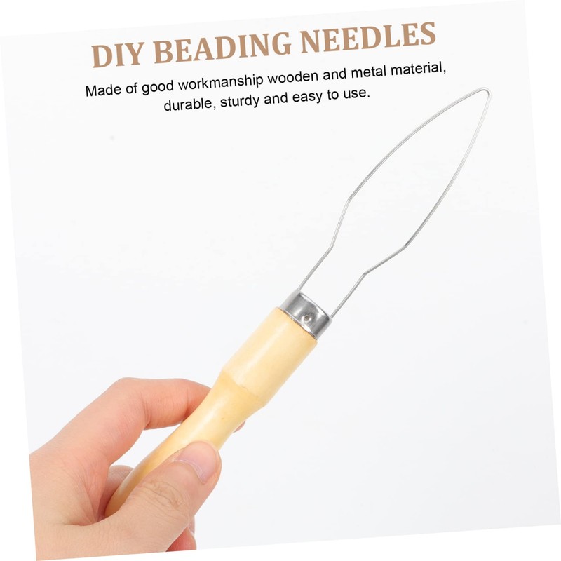 FOMIYES 2sets Threaded Tool Sewing Bead Threading Tool Bead Threading