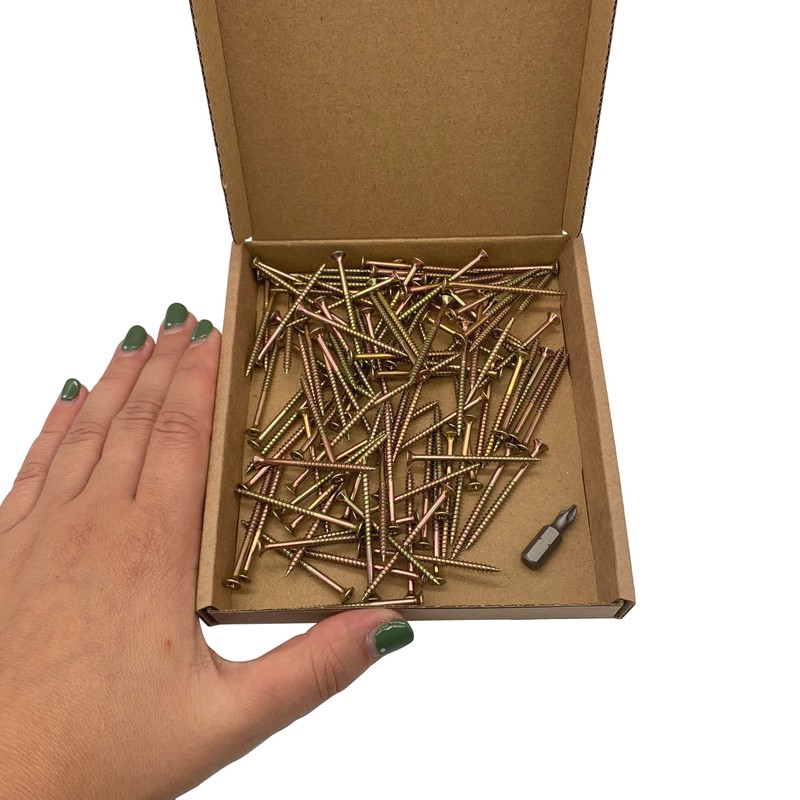 (Pack of 100 pcs) Zinc Plated Steel 3.0 x 45