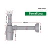 KIRCHHOFF Eco Save Siphon, Sustainable Drain, Odour Trap Made of