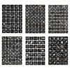 482pcs Temporary Tattoo Stencils, 20 Sheets Tattoo Stencil Kit for