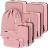 Compression Packing Cubes, Lumesner 8 Set Travel Packing Cubes for