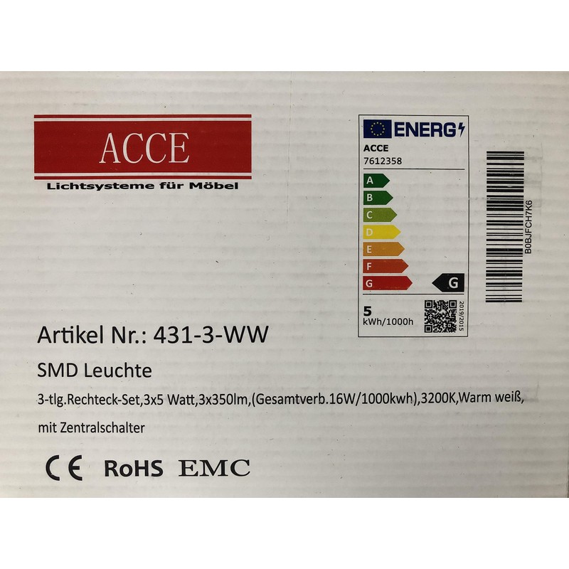 ACCE Super Thin and Aluminium Body LED Under-Unit Light Kitchen