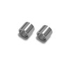 Dunn's titanium ferrules for snooker cues. Alloy TC4, threadless, easy