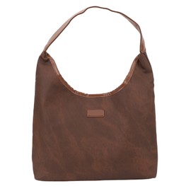 Shoulder Bag for Women Soft PU Leather Minimalistic Top Handle Satchel Bag Handbag for Everyday Use Brown