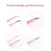 Eyelash Extension Tweezers FADLASH Volume Lash Tweezers Precision Curved Tip