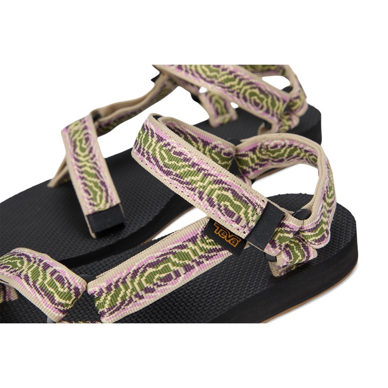 Teva Original - Sandalia universal para mujer, Archive Topo Olive/Berenjena,