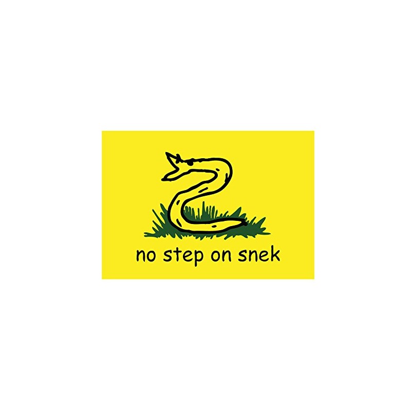 No Step on Snek Decal (6 Inch)