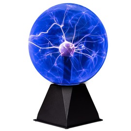 Mcoplus 7 Inch Blue Plasma Ball, Plasma Lamp/Light, Plasma Electric Nebula Lightening Ball, Touch & Sound Sensitive, for Parties, Home, Decorations, Gift for Holiday and Birthday, Novelty Toy