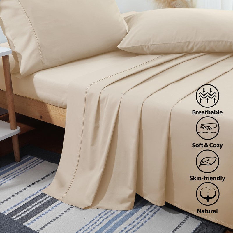 Flat Sheet Only King Size, 400 TC 100% Egyptian Cotton