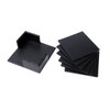 Leather Coasters Set of 6 with Holder,Cup Mat Pad for