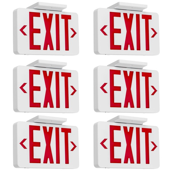 Gruenlich LED Exit Sign, Emergency Light with Double Face and