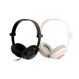 CLiPtec Big Head Folding Professional Soft Leather Stereo Headphones - White