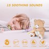 BEREST Baby Sleep Soother Bear, Mom's Heartbeat & Lullabies White