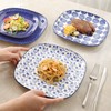 Selamica Porcelain Square Dessert Salad Pasta Plates 7.6 inches ceramic