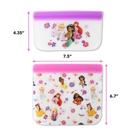 Princess PEVA Reusable Snack Bag 2 PK