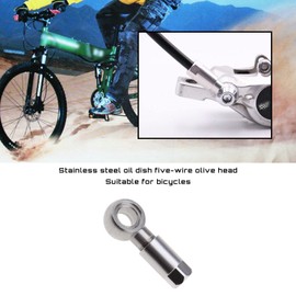 YINETTECH Bicycle Mountain Bike Oil Discs Accessories Olive Hose Adapter Hose Fittings for 5 mm Hoses Compatible with Shimano SLX XT XTR