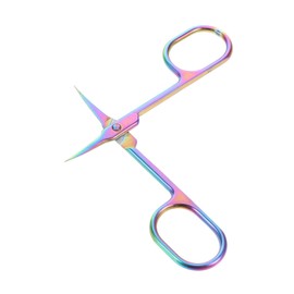 Ipetboom Stainless Steel Cuticle Scissors Precision Nail Cuticle Remover Tool with Ergonomic Grip for Comfortable Use for Manicure and Pedicure at Home Salon