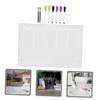 Parliky 1set Transparent Acrylic Memo Board Writing Board for Home