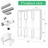 Portable Closet Organizer with Waterproof Cover Storage Shelves Rack Wardrobe