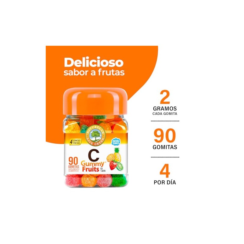 Naturelab Vitamina C Gummy Fruits Adultos 90 Gomitas Sabor Frutal